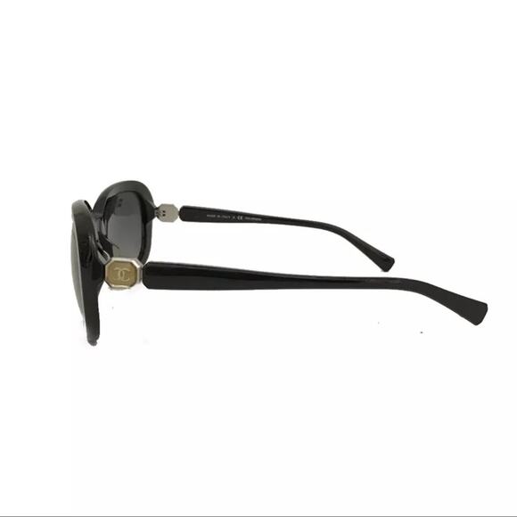 CHANEL Polarized CC Logo Eyewear Polarized Sunglasses Black Authentic - Picture 2 of 8